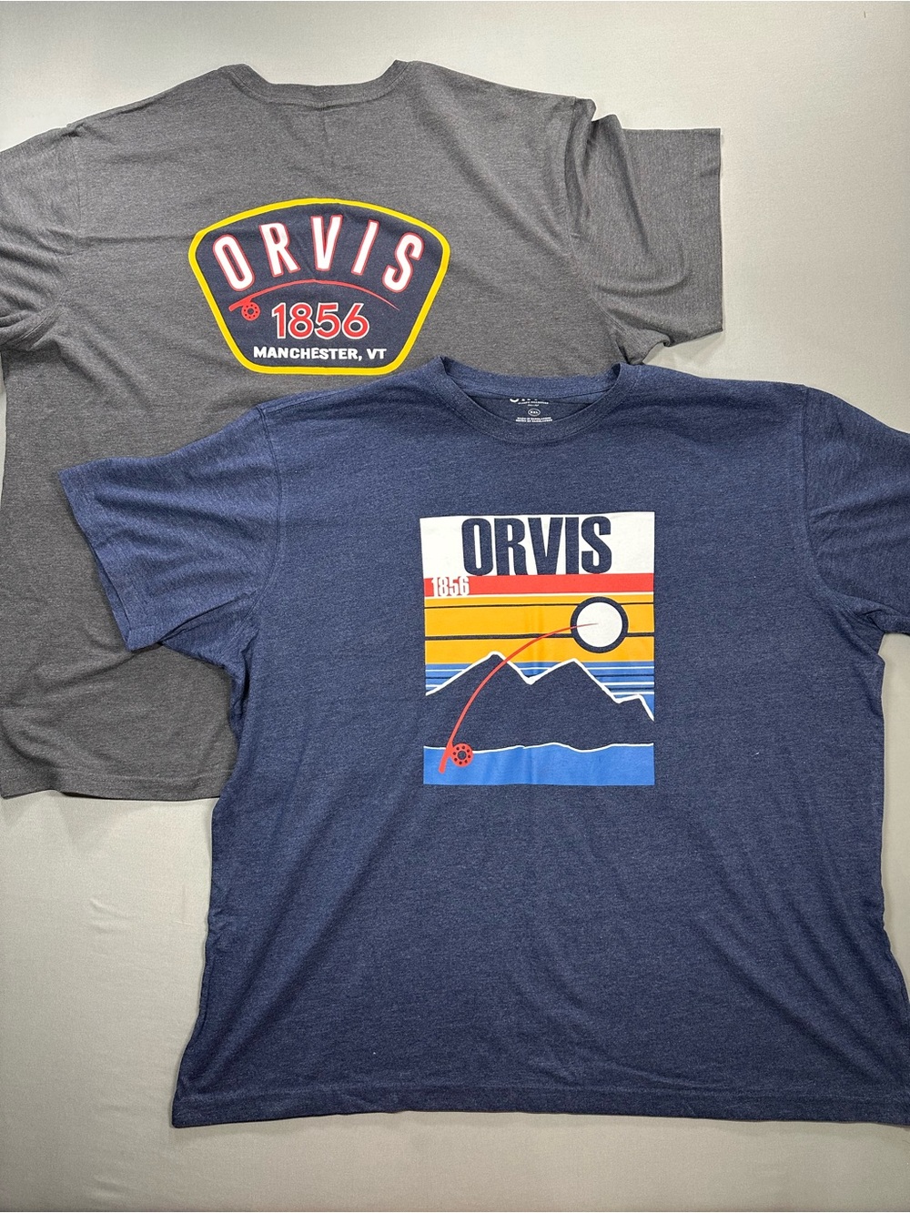 SET of 2 - Orvis Graphic Short-Sleeve Shirts, Cotton Blend - Mens XXL